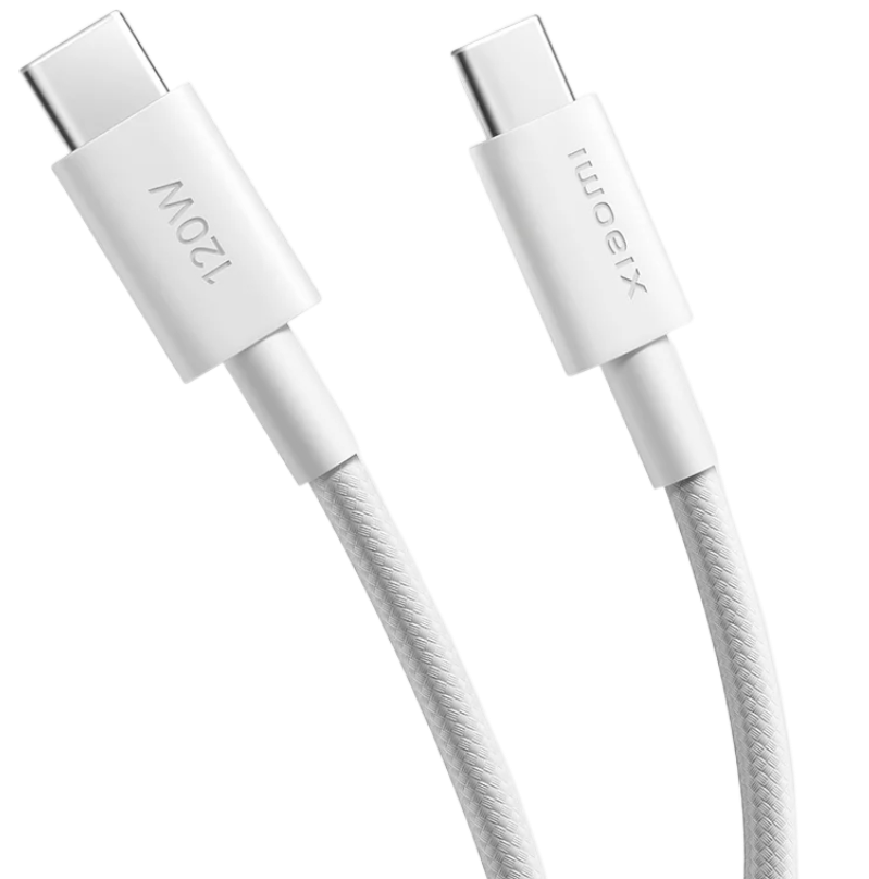 Кабель Xiaomi 6A Braided USB-C to USB-C Cable (2m) белый BHR087AGL